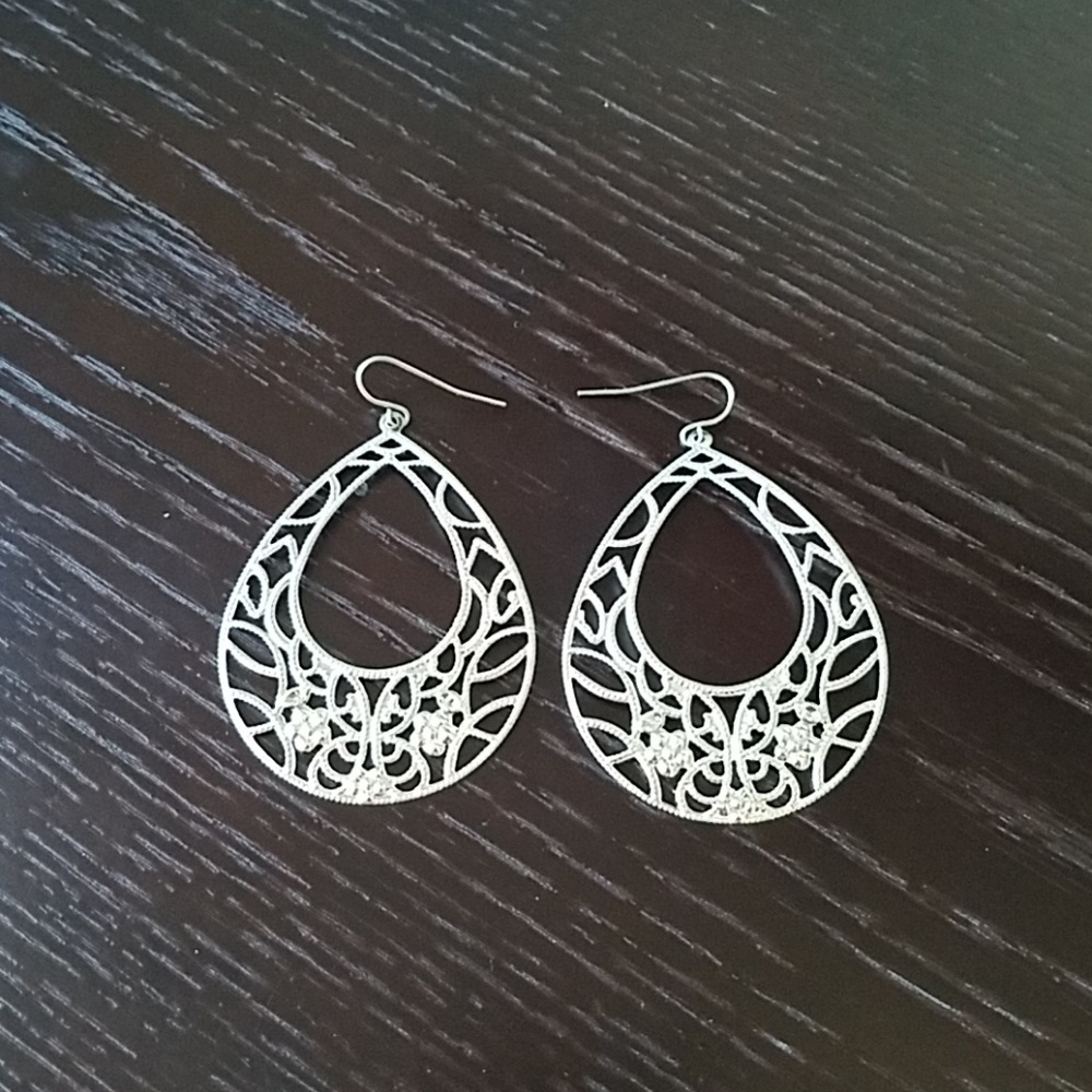 Silver earrings